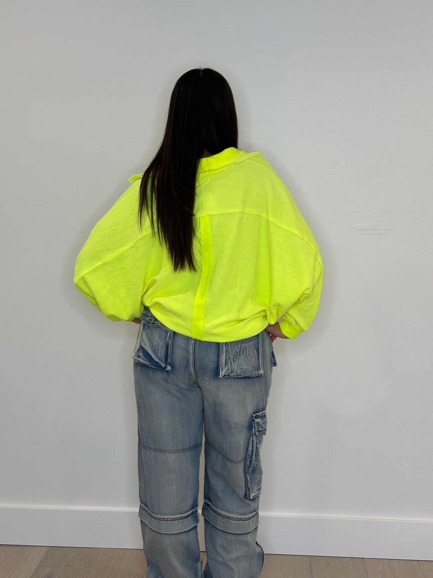 Neon Yellow Loose Fit Top