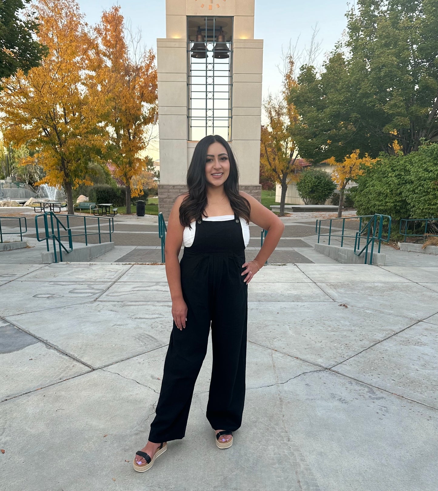 Solid Wide Leg Jumpsuit