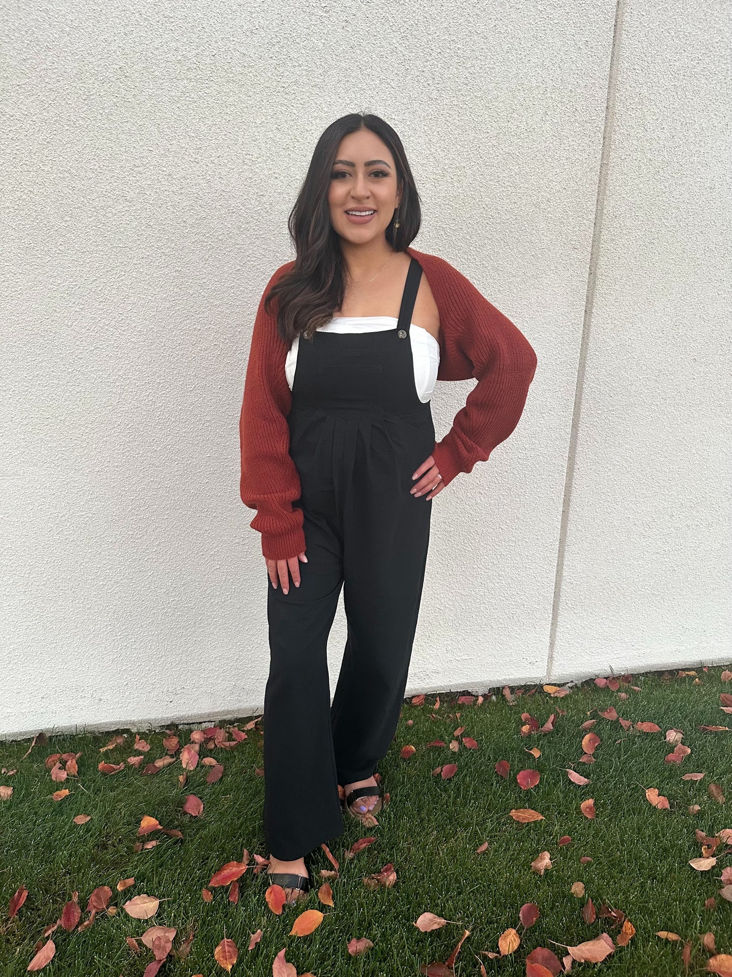 Solid Wide Leg Jumpsuit