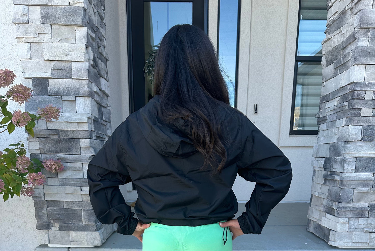 Pullover Crop Windbreaker