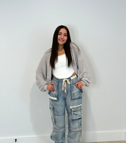 BRUSHED RIB SHRUG